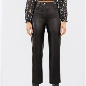 Aritzia Melina vegan leather pant.